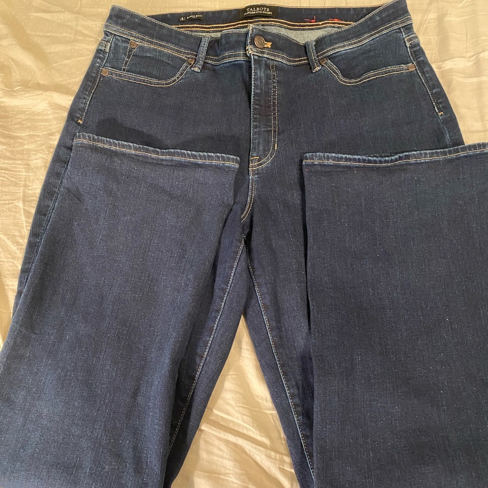 Talbots Flawless Five Pocket Barely Boot Curvy Je… - image 1